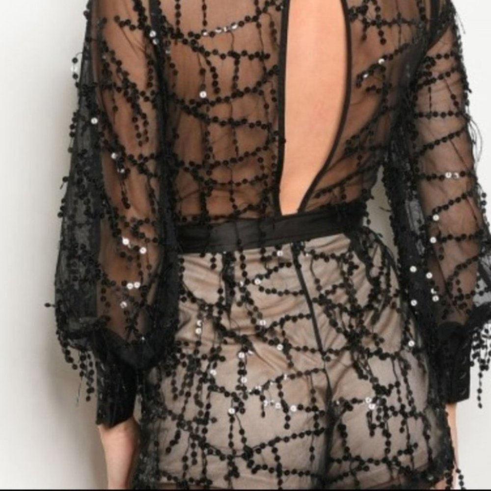 SEQUIN ROMPER for the Holidays - Picture 3 of 3